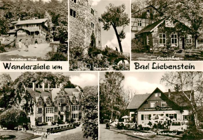 Bad Liebenstein Waldhaus Kissel Burgruine Knueppelhaeuschen Schloss Altenstein W