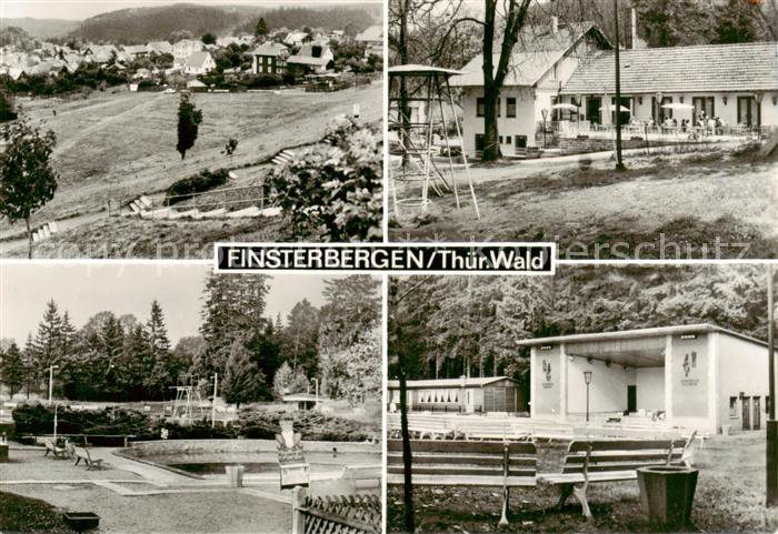 Bad Finsterbergen Panorama Ferienheim Leinagrund Schwimmbad Kurpark Huellrod