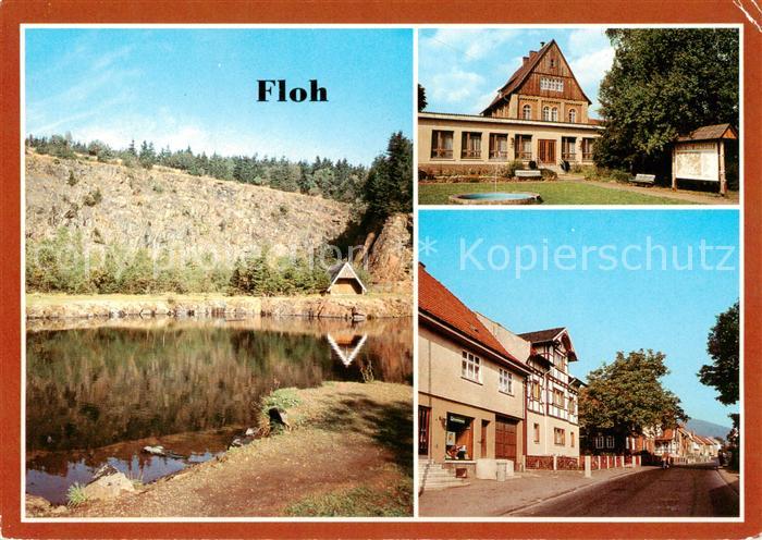 Floh-Seligenthal Bergsee Mittlerer Huehnberg Platz der Jungen Pioniere Ortsmotiv