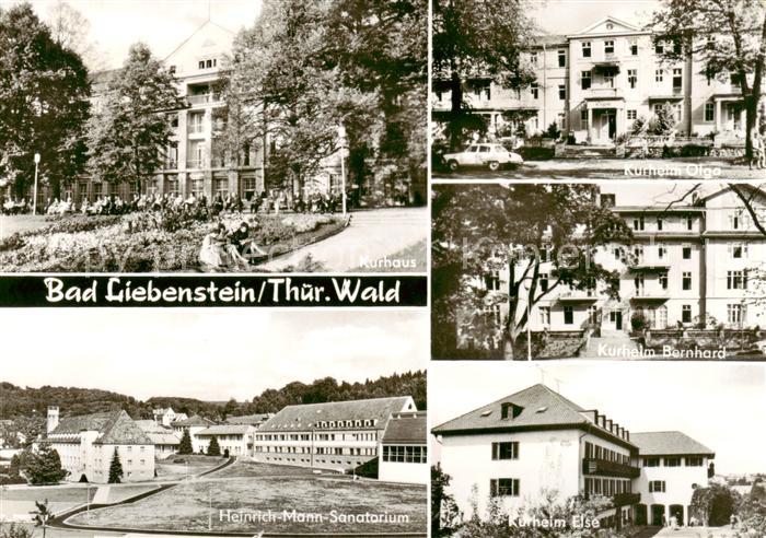 Bad Liebenstein Kurhaus Kurheim Olga Kurheim Bernhard Kurheim Elsa Heinrich Mann
