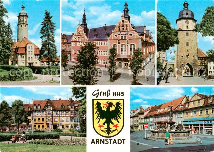 Arnstadt Ilm Neideckturm Rathaus Riedtor Schloss Rathausuhr Hopfenbrunnen