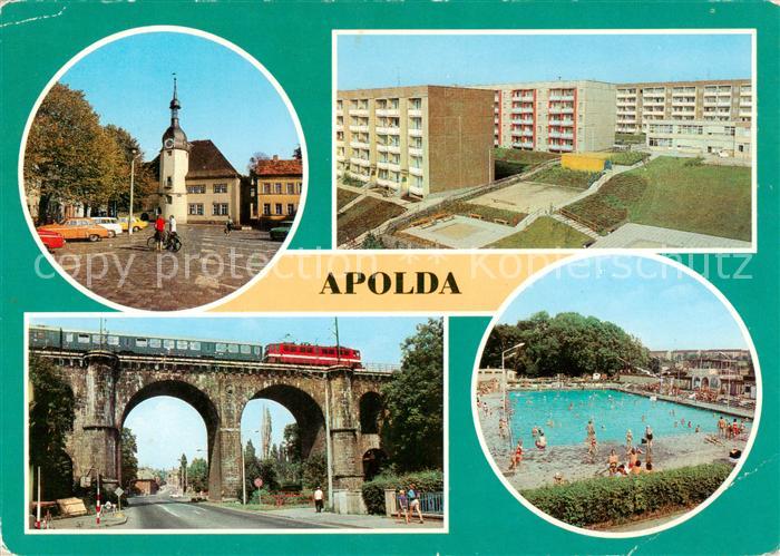Apolda Markt Neubaugebiet Viadukt Freibad