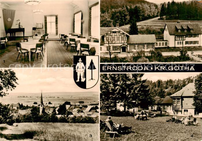 Ernstroda FDGB Erholugsheim Otto Heller Gastraum Liegewiese Panorama