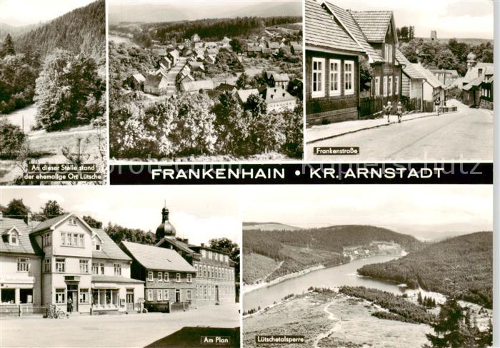 Frankenhain Thueringen Panorama Frankenstrasse Am Plan Luetschetalsperre