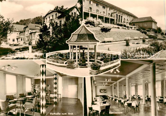 Bad Berka Sanatorium Vorhalle zum Arzt Speisesaal