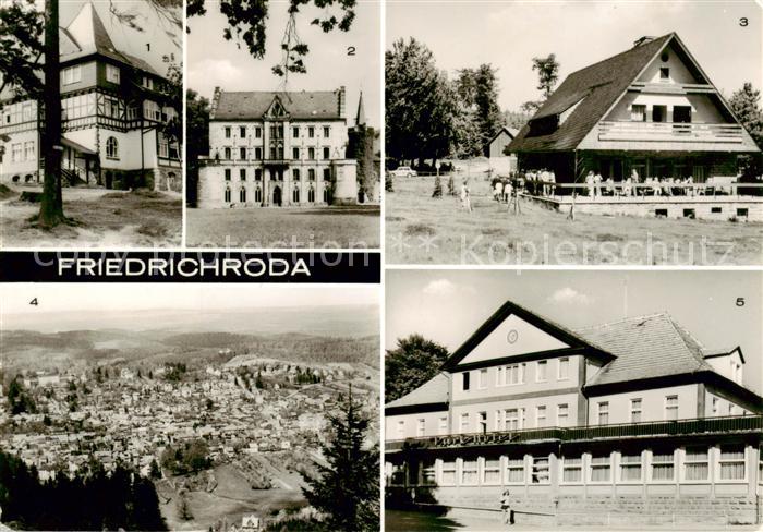 Friedrichroda FDGB Erholungsheim Spiessberghaus Schloss Reinhardsbrunn HOG Heube
