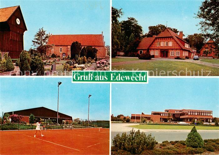 Edewecht Friedhof Ammerlaender Hofgebaeude Rathaus Tennisplatz