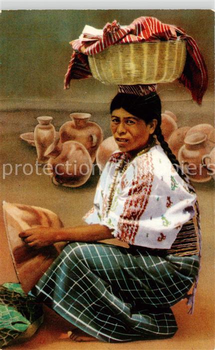 SAN JUAN SACATEPEQUEZ Guatemala Indian Woman buying Pottery
