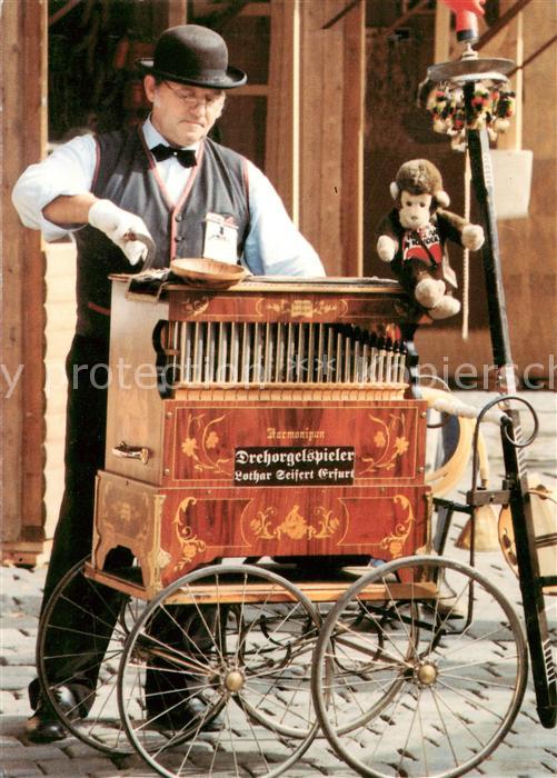 ERFURT CITY Drehorgelspieler Lothar Seifert