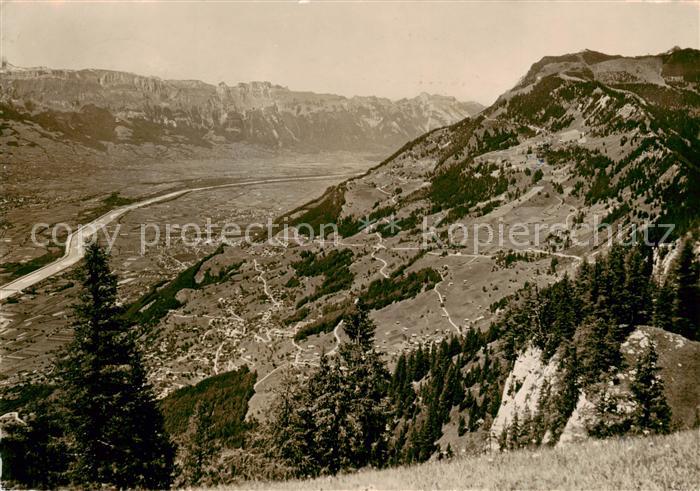 Liechtenstein Fuerstentum Walser Heuberg Triesenberg Rheintal