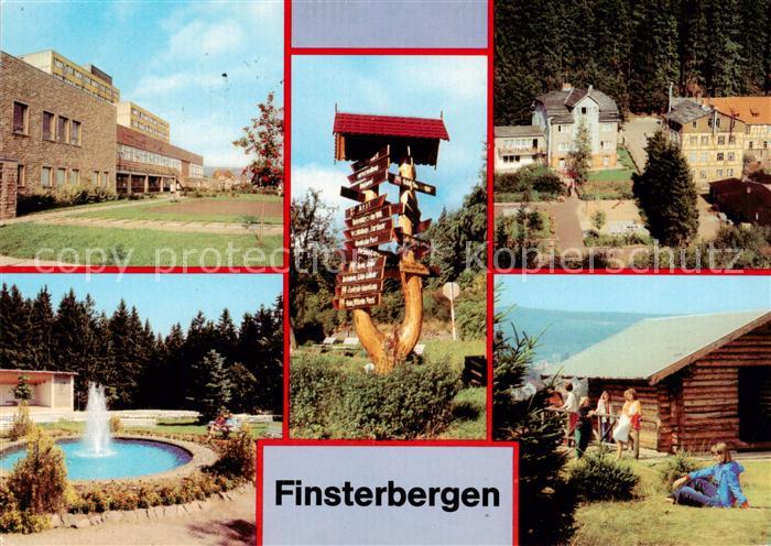 Finsterbergen Bad FDGB Erholungsheim Wilhelm Pieck Wegweiser Betriebsferienheim