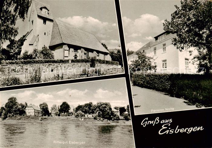 Eisbergen 1000jaehrige Kirche Rittergut Eisbergen Pension Nolte