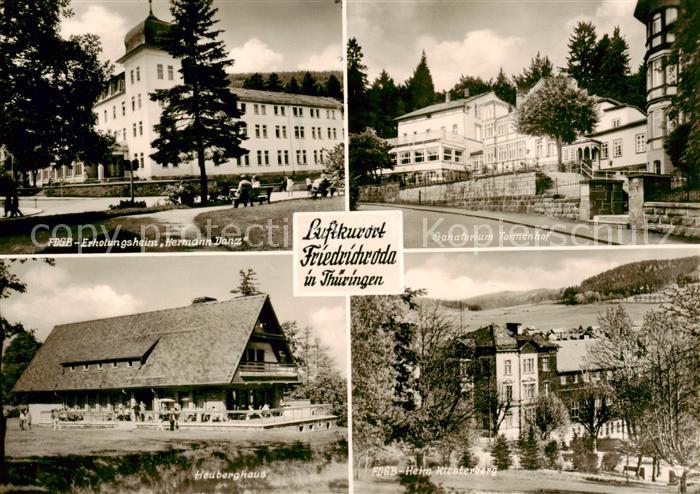 Friedrichroda FDGB Erholungsheim Hermann Danz Sanatorium Tannenhof Heuberghaus F