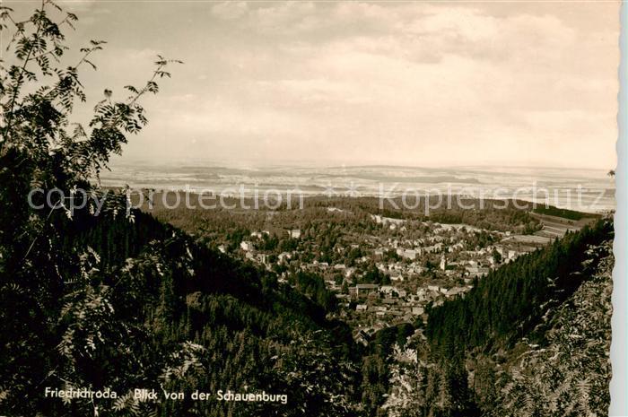 Friedrichroda Blick von der Schauenburg