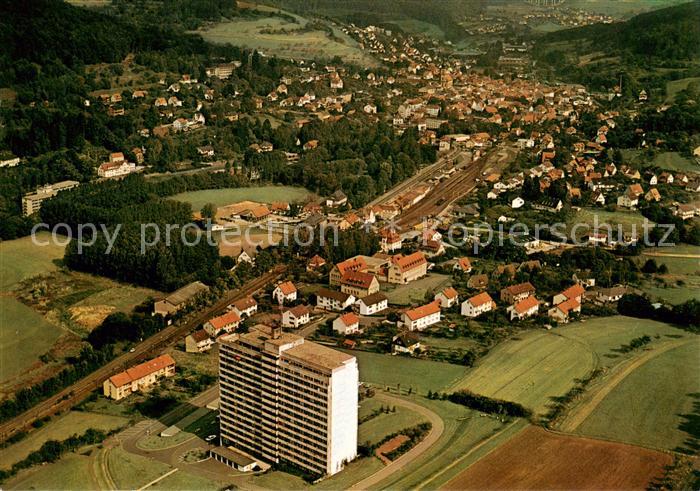 Bad Brueckenau Fliegeraufnahme mit Kurstift