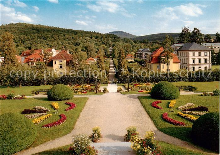 Bad Brueckenau Kurgarten Blick vom Fuerstenhof