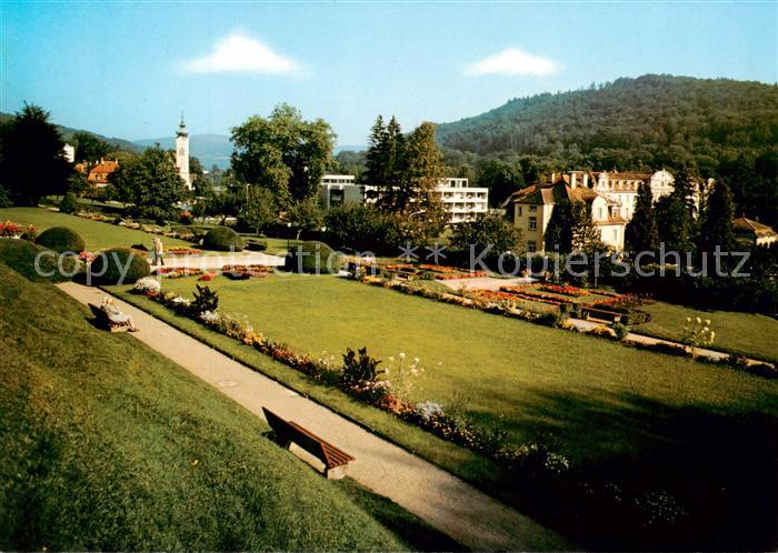 Bad Brueckenau Kurpark vom Fuerstenhof gesehen