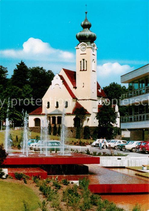 Bad Brueckenau Am Kurmittelhaus Blick zur Marien Kirche