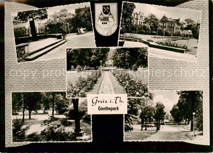Greiz Thueringen Goethepark Teilansichten