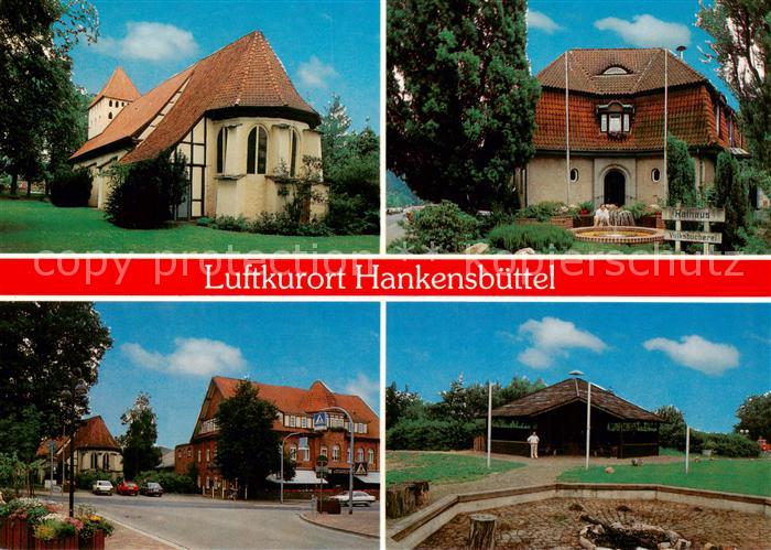 Hankensbuettel Kirche Rathaus Ortspartie Park