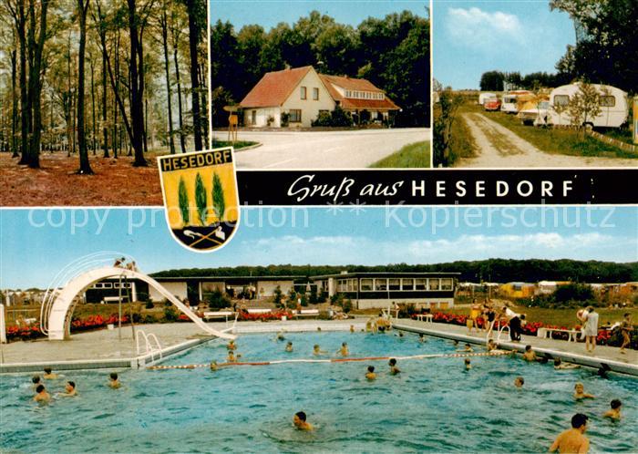 Hesedorf Gyhum Rotenburg Niedersachsen Teilansichten Camping Schwimmbad
