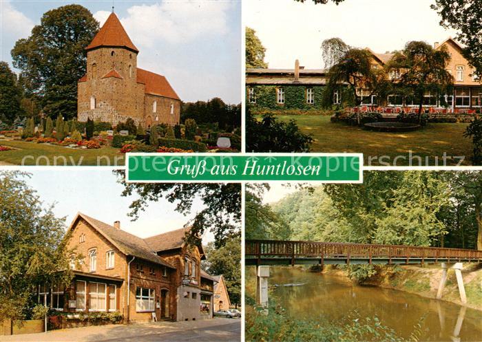 Huntlosen Kirche Gasthof Schmidt Park Bruecke