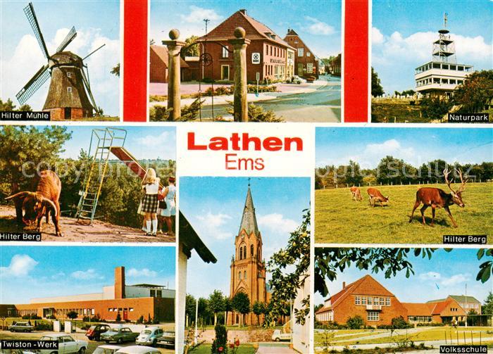 Lathen Hilter Muehle Naturpark Hilter Berg Twiston Werk Kirche Volksschule