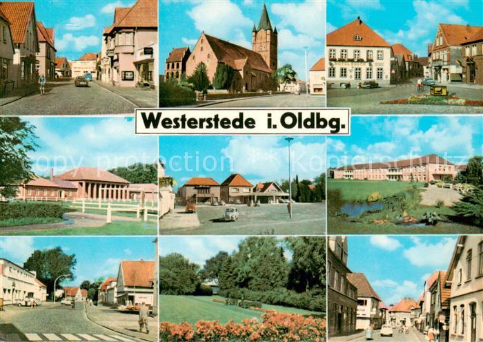 Westerstede Strassenpartien Marktplatz Kirche Park