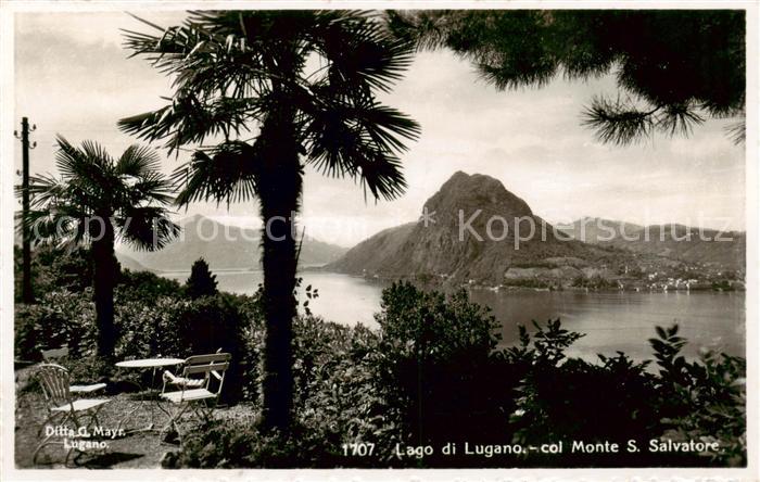 Lago di Lugano TI Col Monte San Salavatore