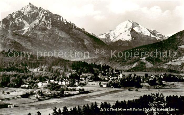 Igls Tirol AT mit Serles und Habicht