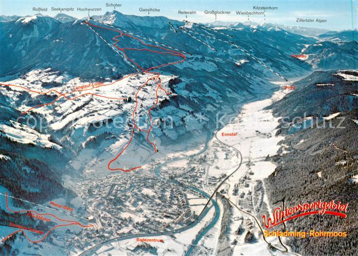 Schladminger-Planai 1830m Dachstein AT Rohrmoos Hochwurzen Panoramakarte