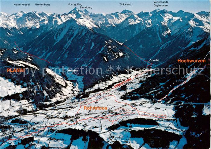 Schladming Obersteiermark AT Panoramakarte mit Planai und Hochwurzen