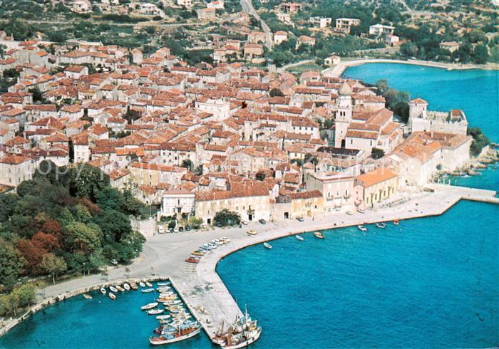 Krk Otok Croatia Fliegeraufnahme
