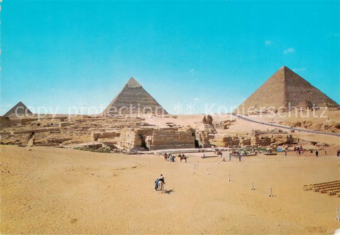 Giza Gizeh Egypt Pyramiden mit Sphinx
