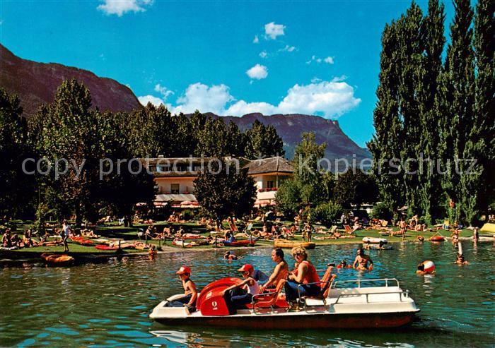 Kalterer See Suedtirol Restaurant Seegarten Pension Schwimmen Segeln Surfen