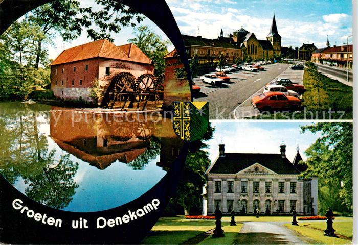Denekamp NL Muehle Teich Stadtplatz Schloss
