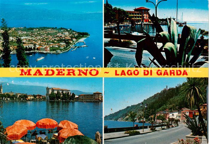Maderno Lago di Garda IT Fliegeraufnahme Teilansichten Strasse