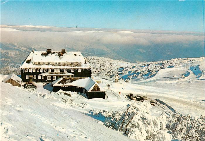 Guebwiller Elsass Hotel du Grand Ballon en hiver