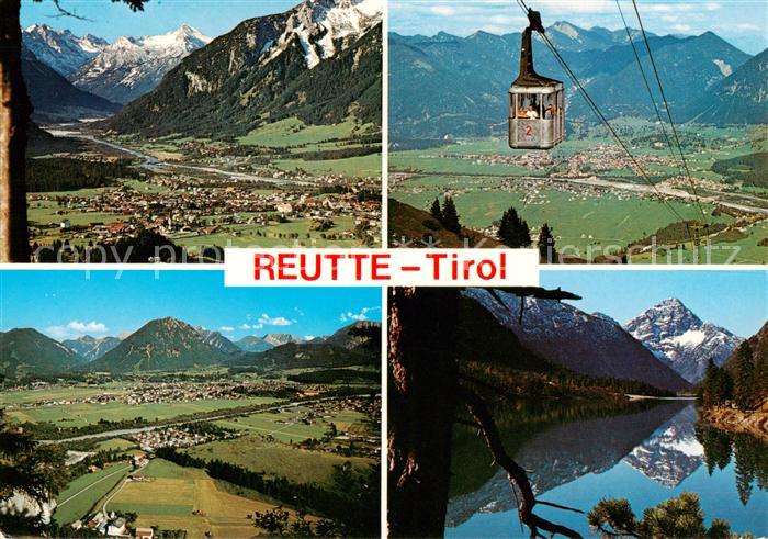 Reutte Tirol Fliegeraufnahmen Seilbahn Panorama