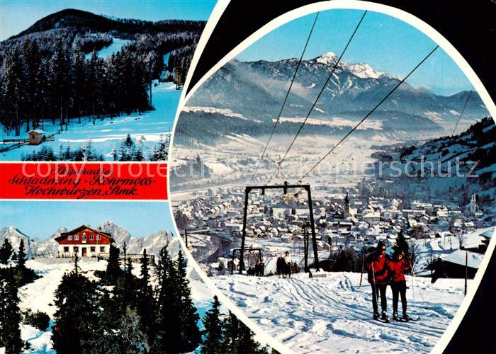 Schladming Obersteiermark AT mit Rohrmoos und Hochwurzen Panorama Schlepplift