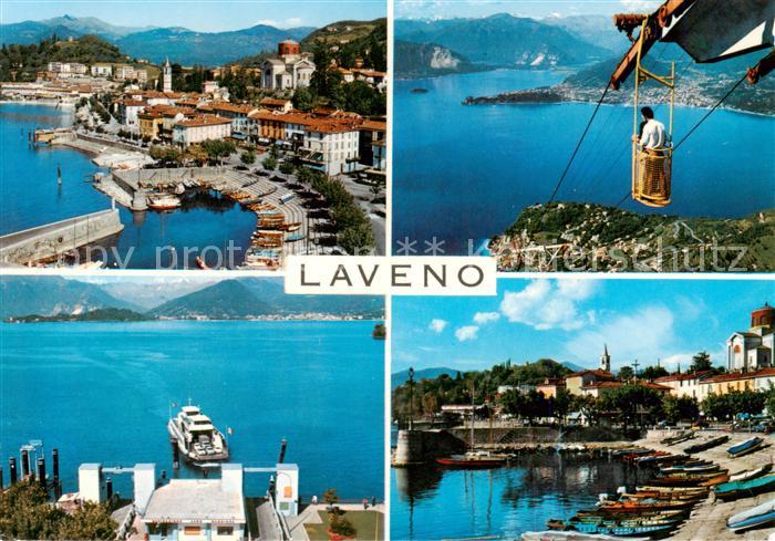 Laveno Piemonte IT Teilansichten Hafenpartien