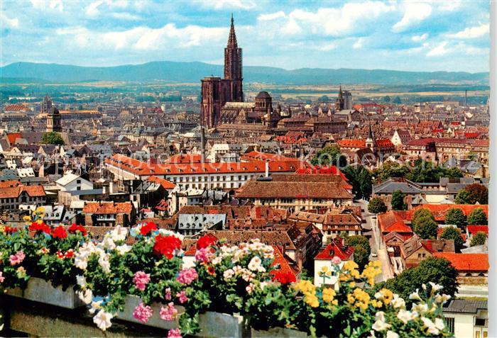 Strasbourg Strassburg 67 Bas-Rhin Panorama mit Muenster