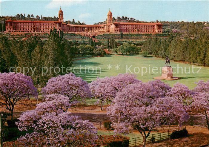 Pretoria Union Buildings at Jacaranda time