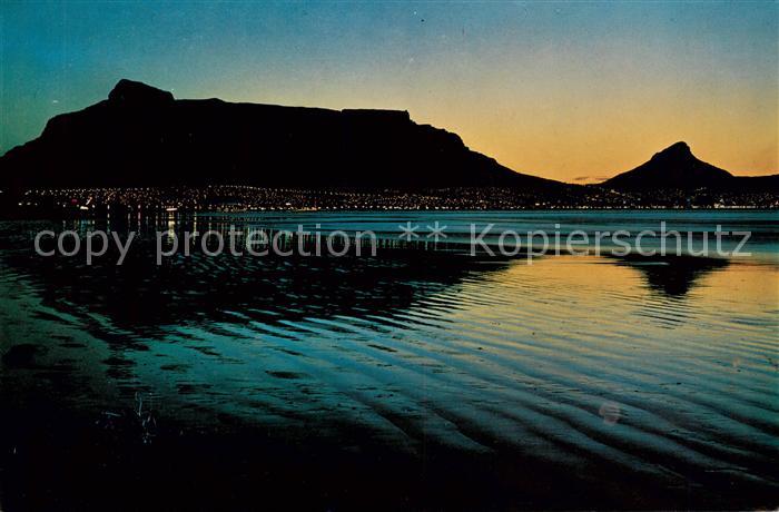 Milnerton Cape Town Kaapstad Kapstadt South-Africa RSA Silhouette vom Kuestenort