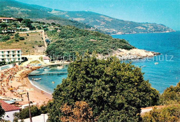 Procchio Isola d Elba IT Panorama Kuestenort Golfo di Spartaia