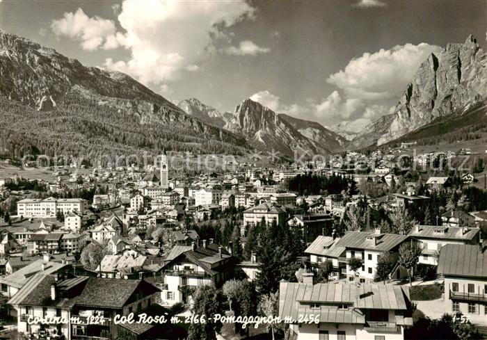 Cortina d Ampezzo IT Panorama Col Rosa Pomagagnon Dolomiten