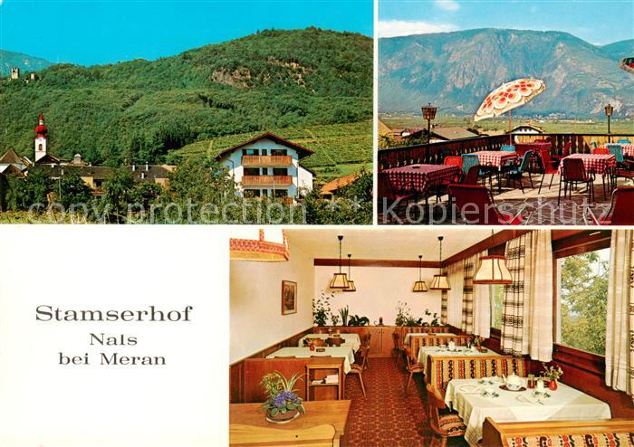 Nals Nalles Suedtirol IT Stamserhof Gaestehaus Pension Terrasse