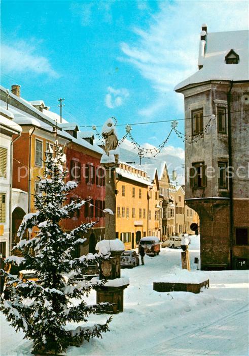Bruneck Ortszentrum zur Weihnachtszeit