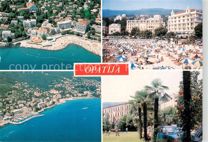 Opatija Abbazia Strand Parkanlagen Kuestenort Luftbilder