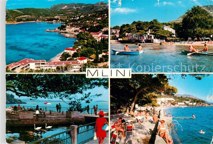 Mlini Dubrovnik Ragusa Croatia Panorama Kuestenort Strand